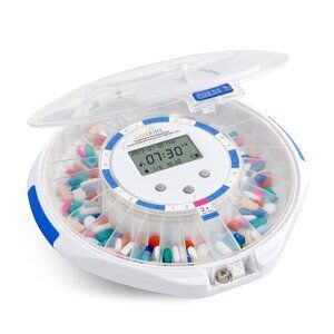 LiveFine Automatic Pill Dispenser with 28-Day Electronic Medication Organizer, 6